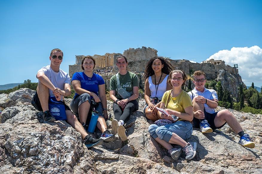 Group Photo: Honors Students in Greece